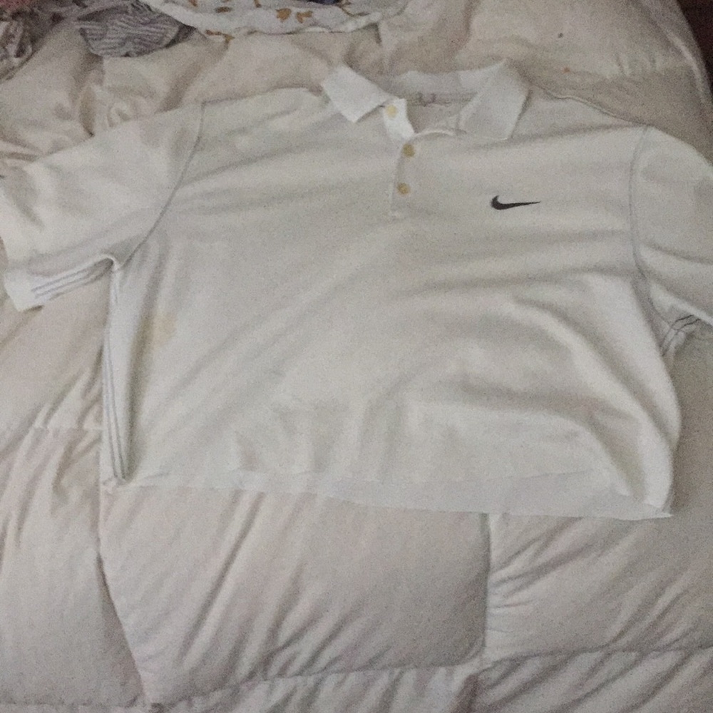 Nike golf white shirt crop top